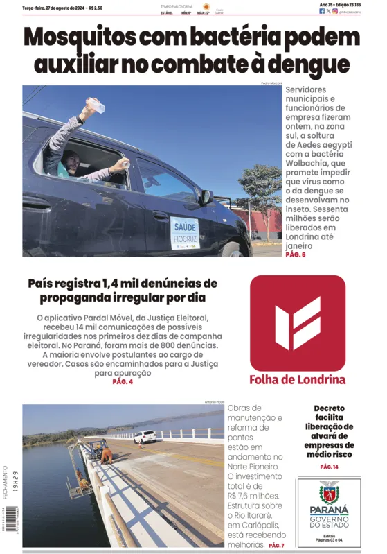 Imagem ilustrativa da imagem Capa 27/08/2024