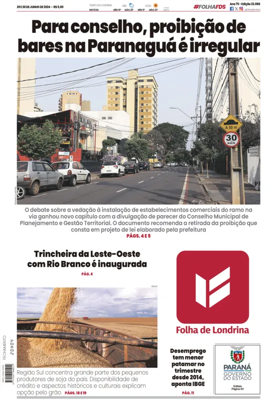 Imagem ilustrativa da imagem Capa 29/06/2024