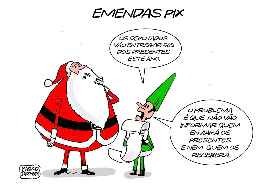 Imagem ilustrativa da imagem Charge do dia 23/12/2024