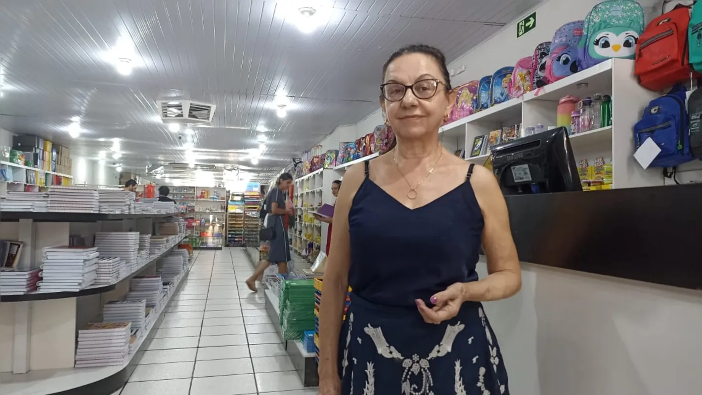 A comerciante Ivonete Chiavelli sugere que a prefeitura dê aos alunos, nos próximos anos, um cartão-estudante para ser gasto na cidade