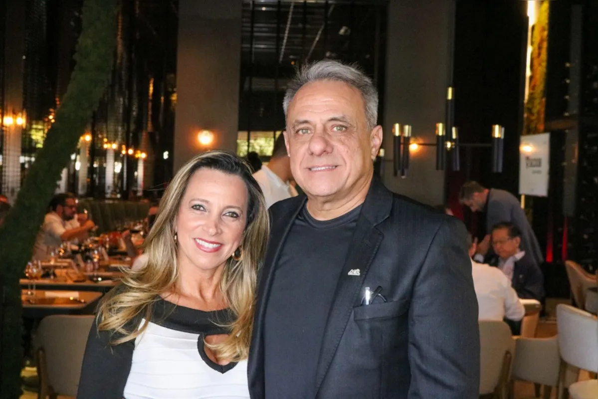 Angelo Pamplona, presidente da ACIL, e sua esposa Monica