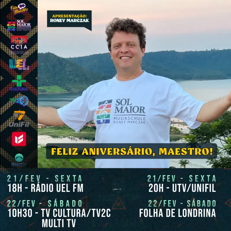 Imagem ilustrativa da imagem Fala Maestro 184# Especial Aniversário Roney Marczak