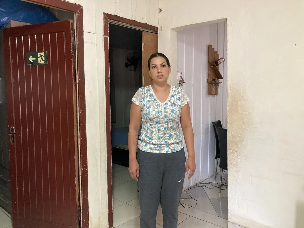 A água atingiu 40 centímetros de altura dentro da casa de Enereidy Zacharias