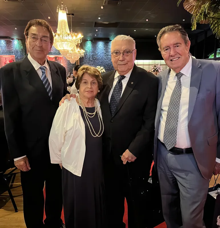 Os destacados Reginaldo Roveri, Irani e Gerson Gonçalves e o empresário Jurandir Barrozo