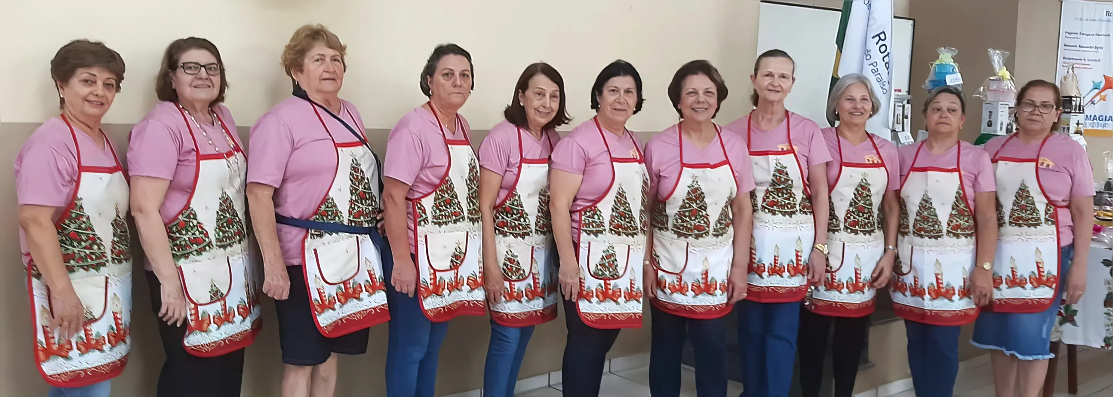 Lúcia C. Pereira, Maria Germana Machado, Helena P. Fernandes, Ivanei Farias, Fátima Salomão, Marly Heremann, Silza Valente, Lourdes Tozati, Dina Rizzo, Conceição Rigoni e Maria Aparecida Moreira.