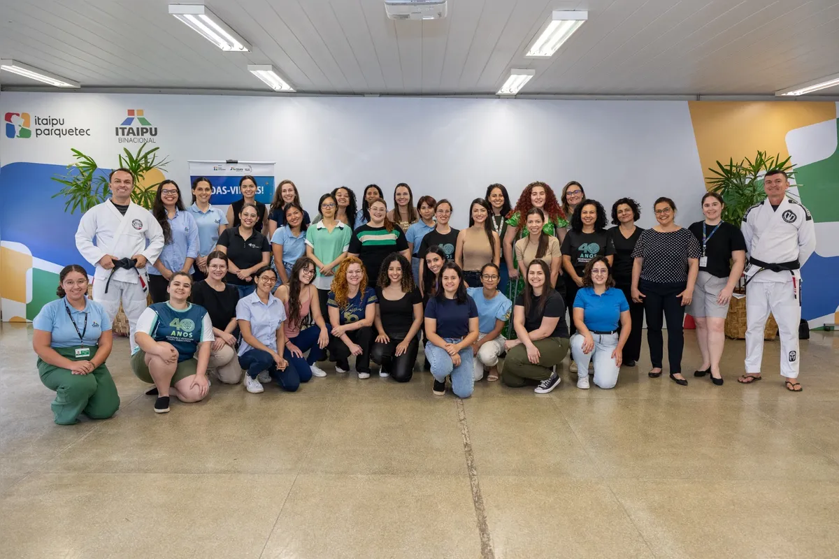 Imagem ilustrativa da imagem Funcionárias da Itaipu participam de oficina de defesa pessoal