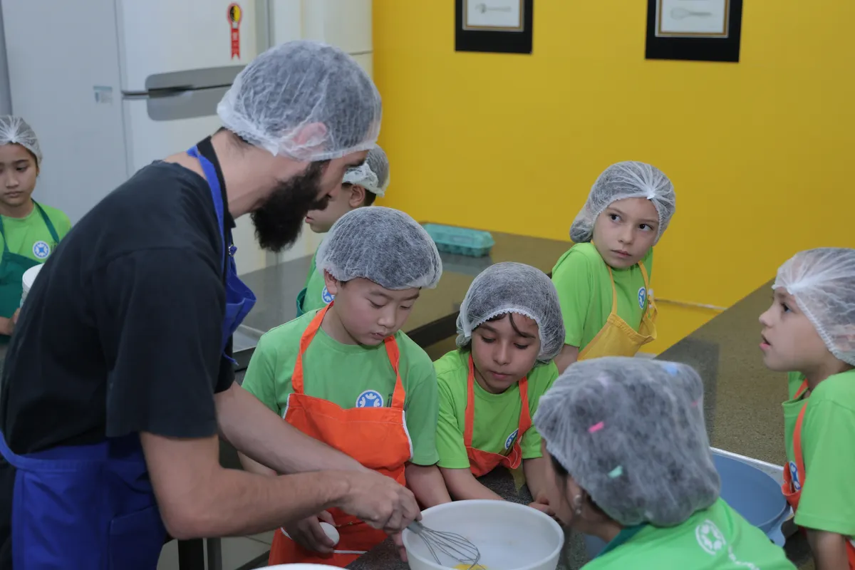 A culinária também é uma área muito explorada na escola: autonomia dos alunos