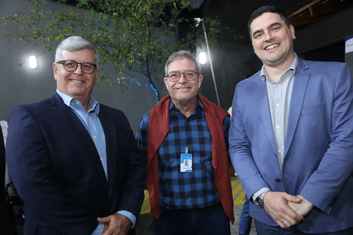 Dagoberto Barros Sachetim, Dr. João Roberto Pazini e Luiz Felipe Forgiarini