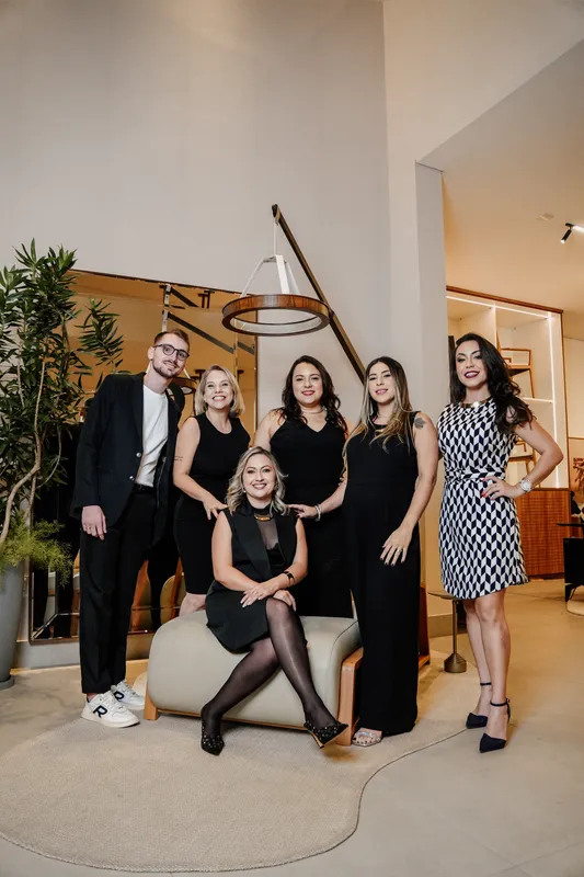 Equipe Sierra Londrina com Danieli: Vitor Assis, Angélica Alves, Larissa Ribas, Jaqueline Duarte e Renata Rocha