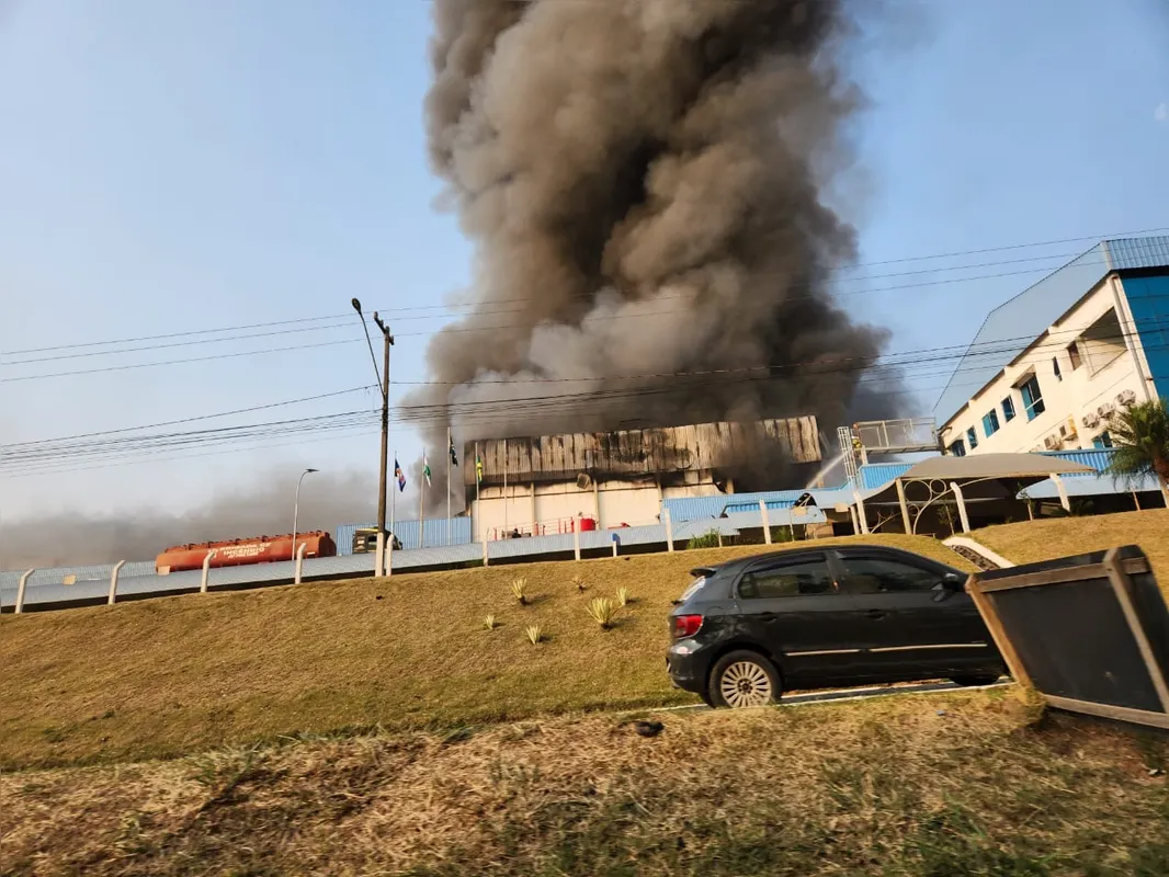 Imagem ilustrativa da imagem Incêndio atinge abatedouro de frangos no Norte Pioneiro