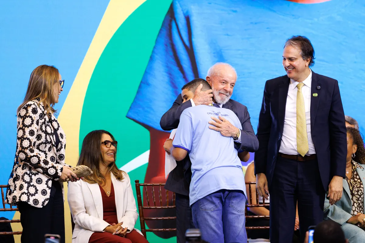 Durante a cerimônia, o presidente Lula defendeu o convênio com Itaipu ao destacar a importância da alimentação no aprendizado