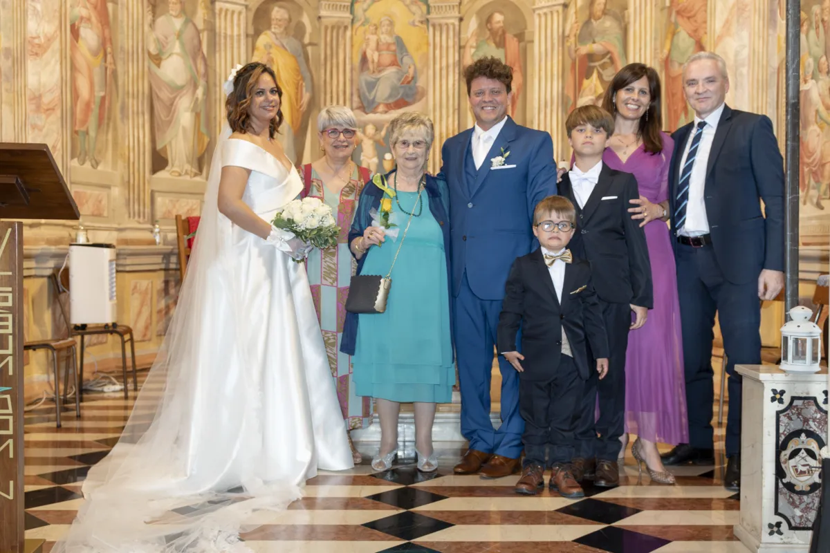 Daniela, Ana Maria Martini, Luiza Scotti, Roney, Wolfgang, Roney Filho, Loredana e Gianpi Servegnini