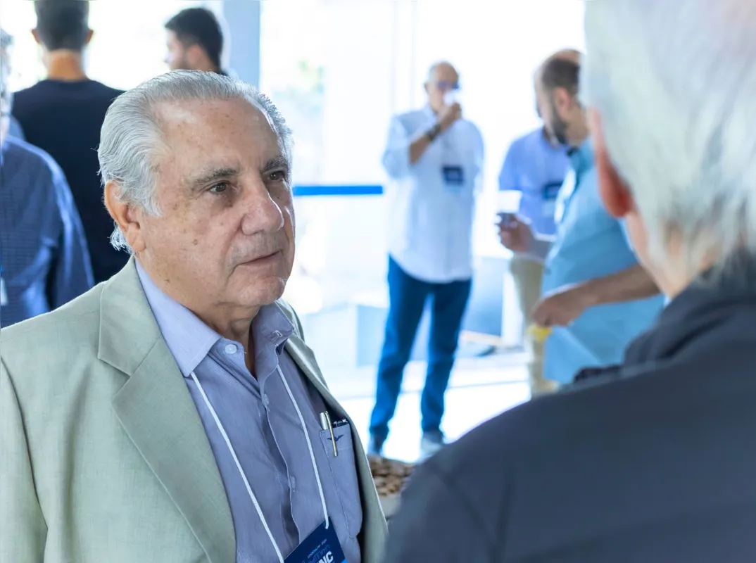 O engenheiro José Pedro da Rocha Neto, que também ministrou palestra durante o Congresso. Na ocasião, falou sobre restauros.