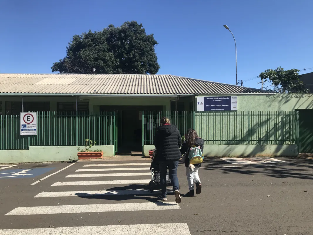 UBS do Jardim Alvorada; campanha de vacinação contra a coqueluche