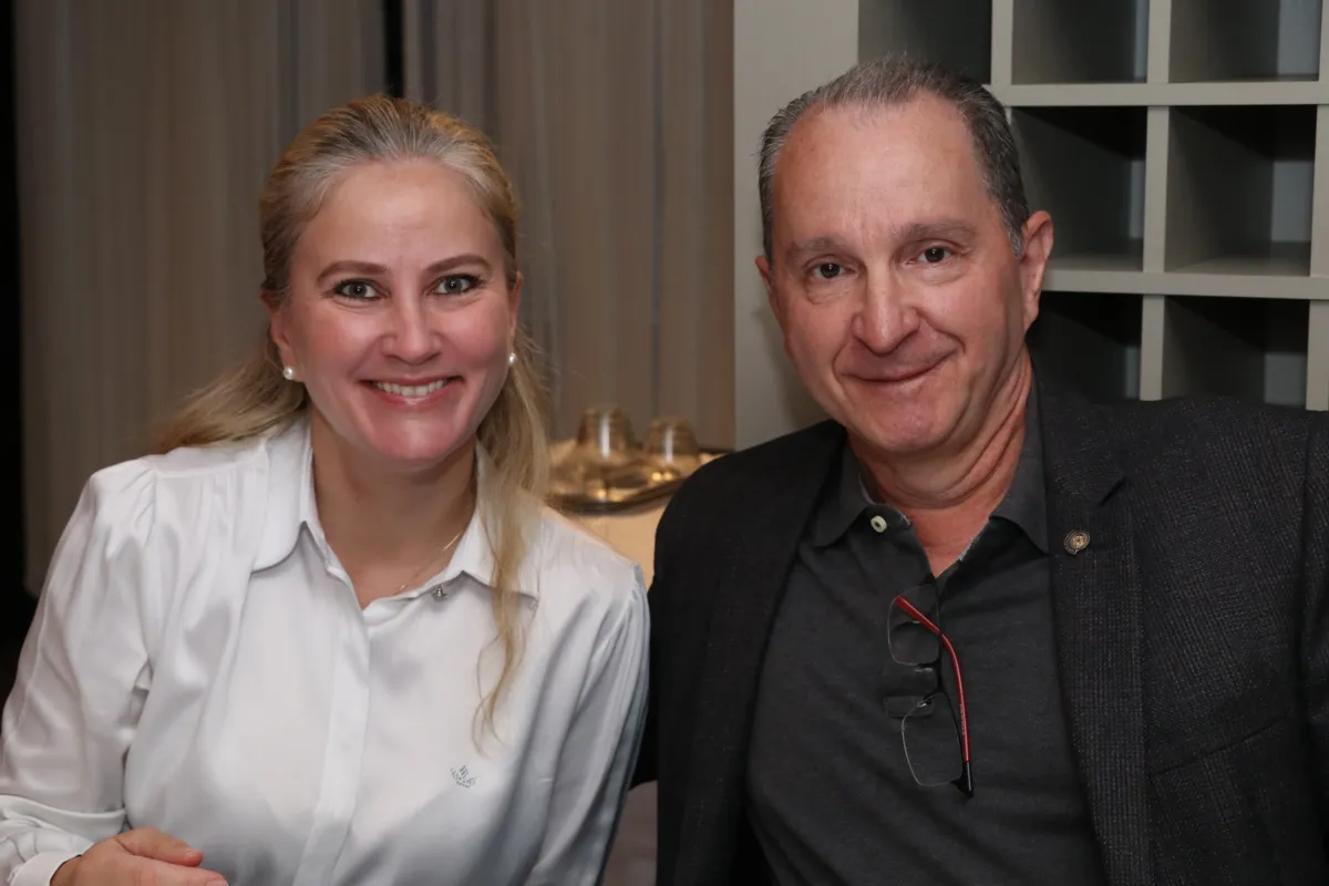 Os rotarianos Priscila Scandelae e Alexandre Beluomini