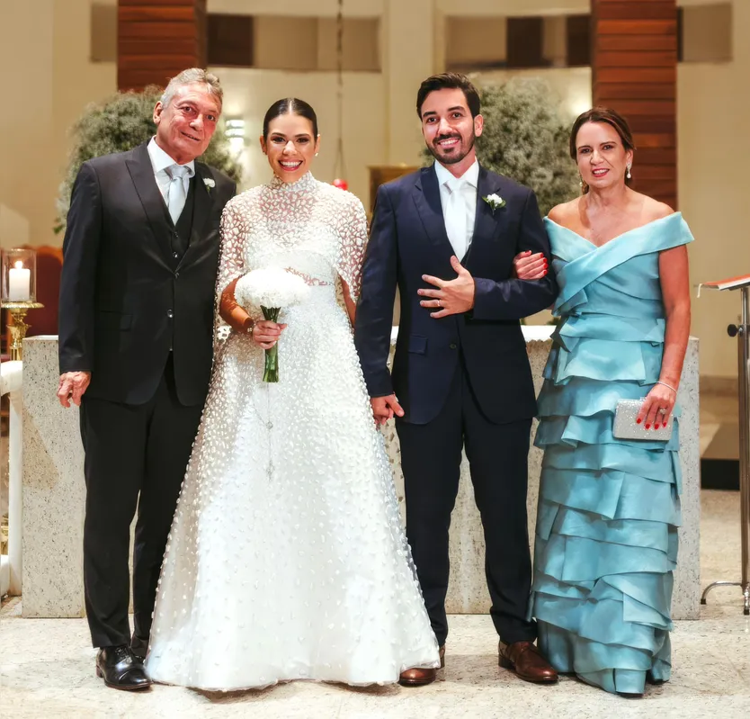 Os pais do noivo, Guilherme e Carmen Rossetto