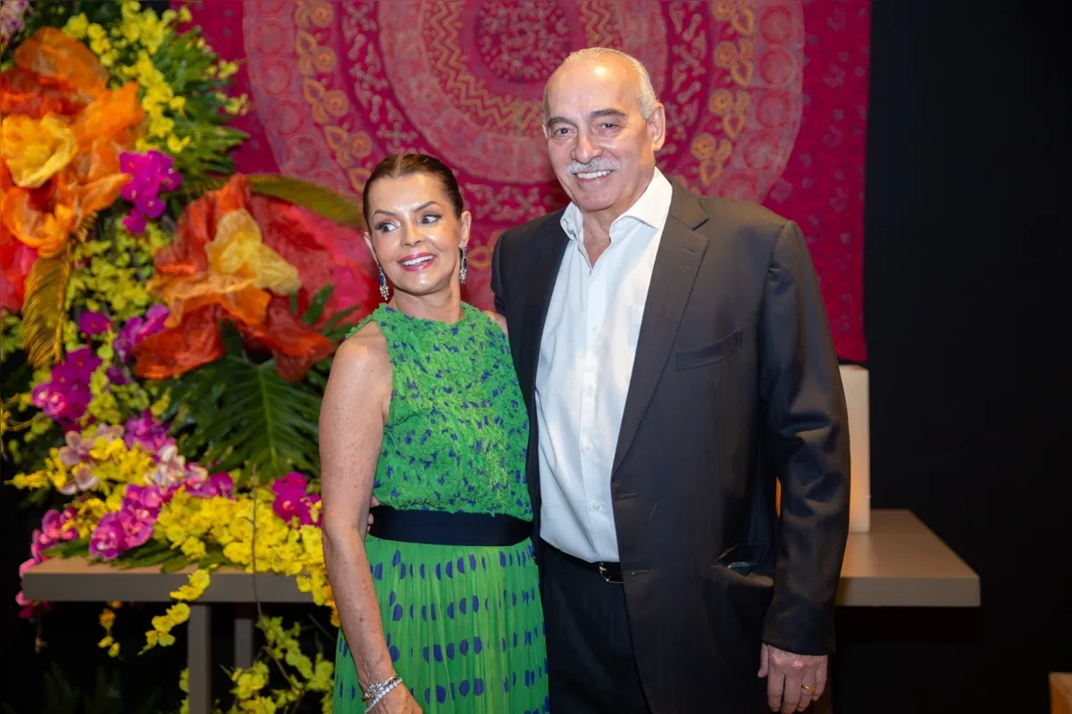 Rita Ribeiro e Carlos Alberto Feio Ribeiro, casal muito festejado pelo evento.