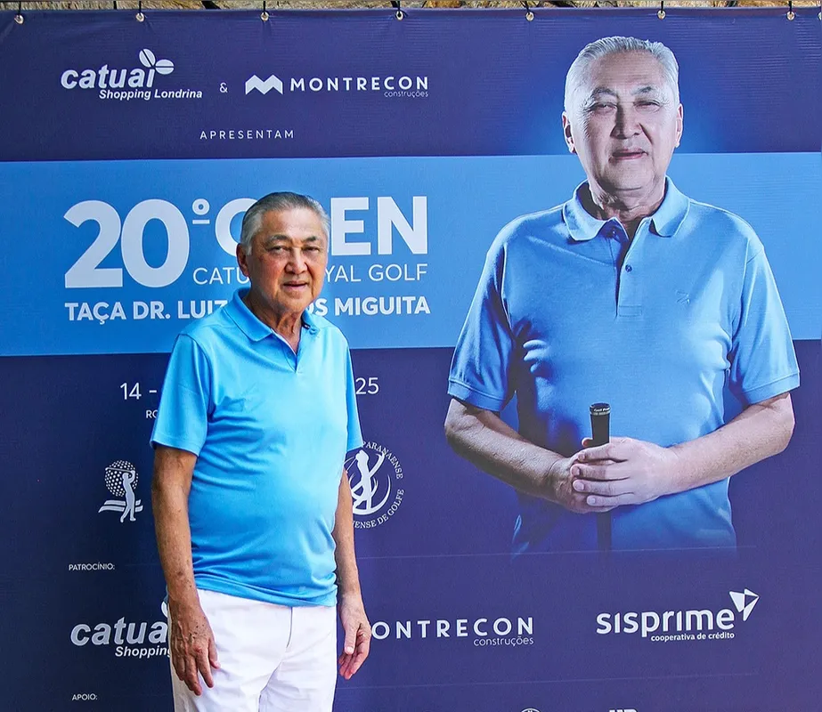 Nome do torneio, o homenageado golfista Luís Carlos Miguita