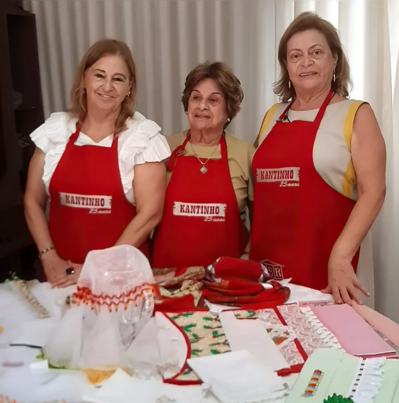 Felicia Watanabe, Irani Gonçalves e Selma Nogami ( anfitriã)