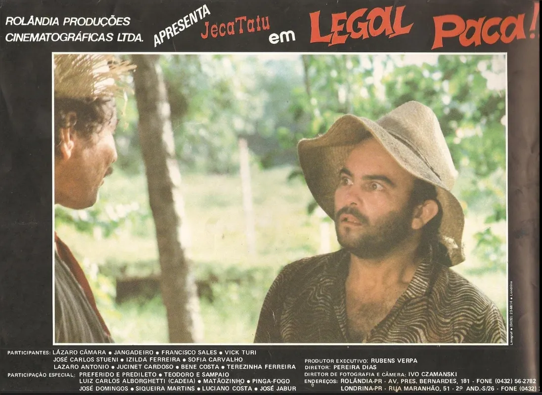 Legal Paca (1987), de Antônio Pereira Dias: primeiro longa-metragem de ficção realizado em Londrina