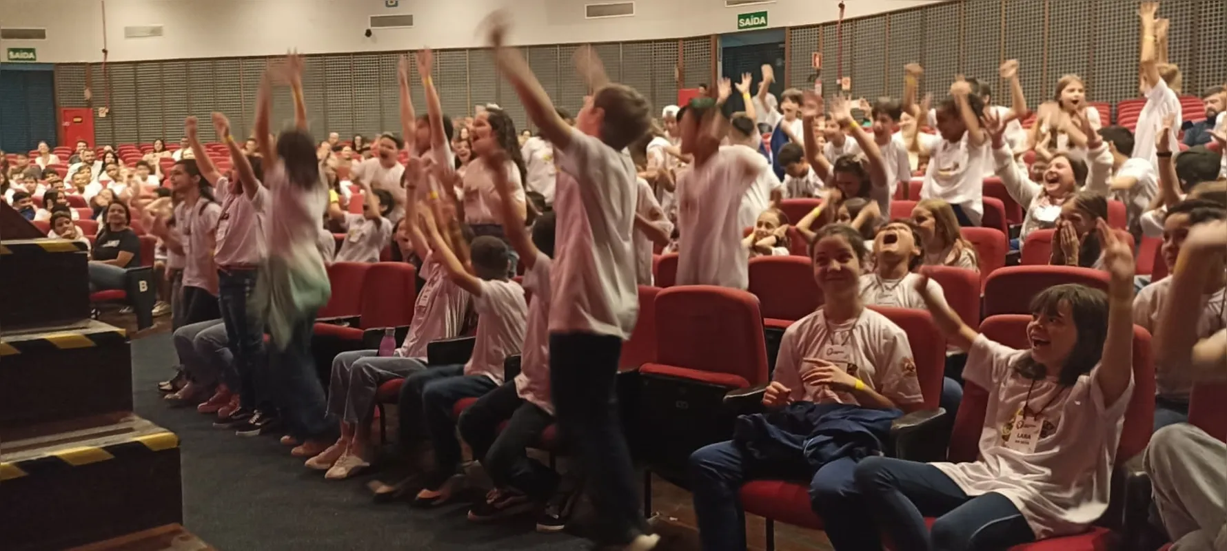 Alunos premiados no concurso de redação do proerd celebraram a conquista ao saberem dos resultados