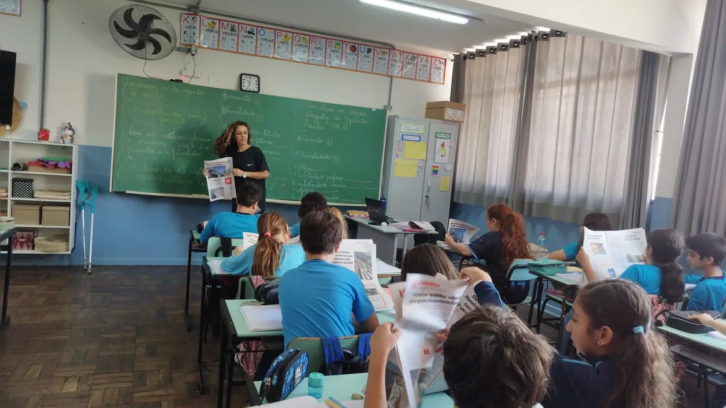 A Escola Municipal Arthur Thomas saiu da nota 7.3 para 8.2, uma vitória da equipe escolar