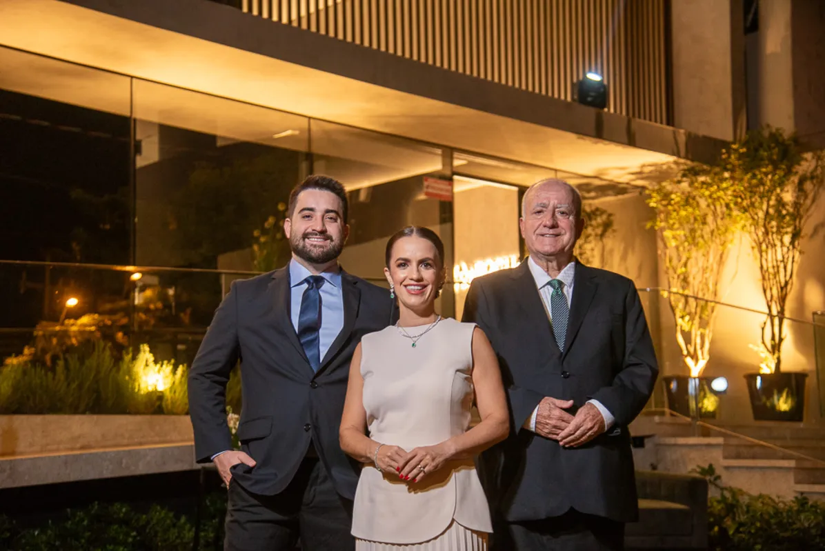 Os anfitriões Victor Hugo Rocha, Vanessa Rocha Mardegan e Ciro Rocha