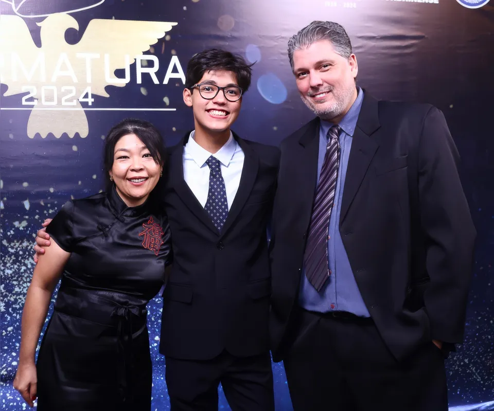 Suzilene Yuriko Ando Trevisan, Enzo Ando Trevisan e Gustavo Lunardelli Trevisan