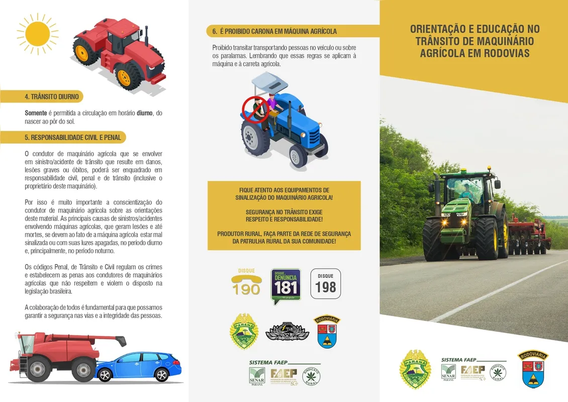 Imagem ilustrativa da imagem Trânsito de máquinas agrícolas em rodovias tem novas regras
