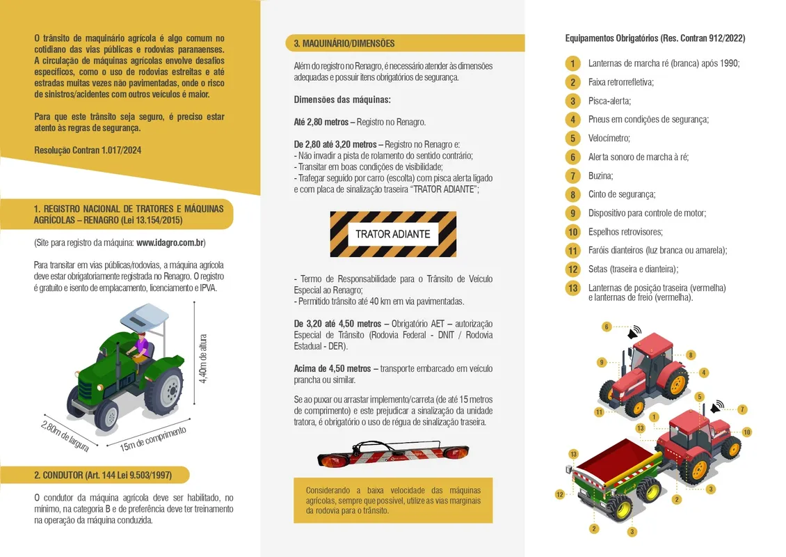 Folheto produzido pela Faep em parceria com a Polícia Militar traz orientações ao produtor rural sobre o tema