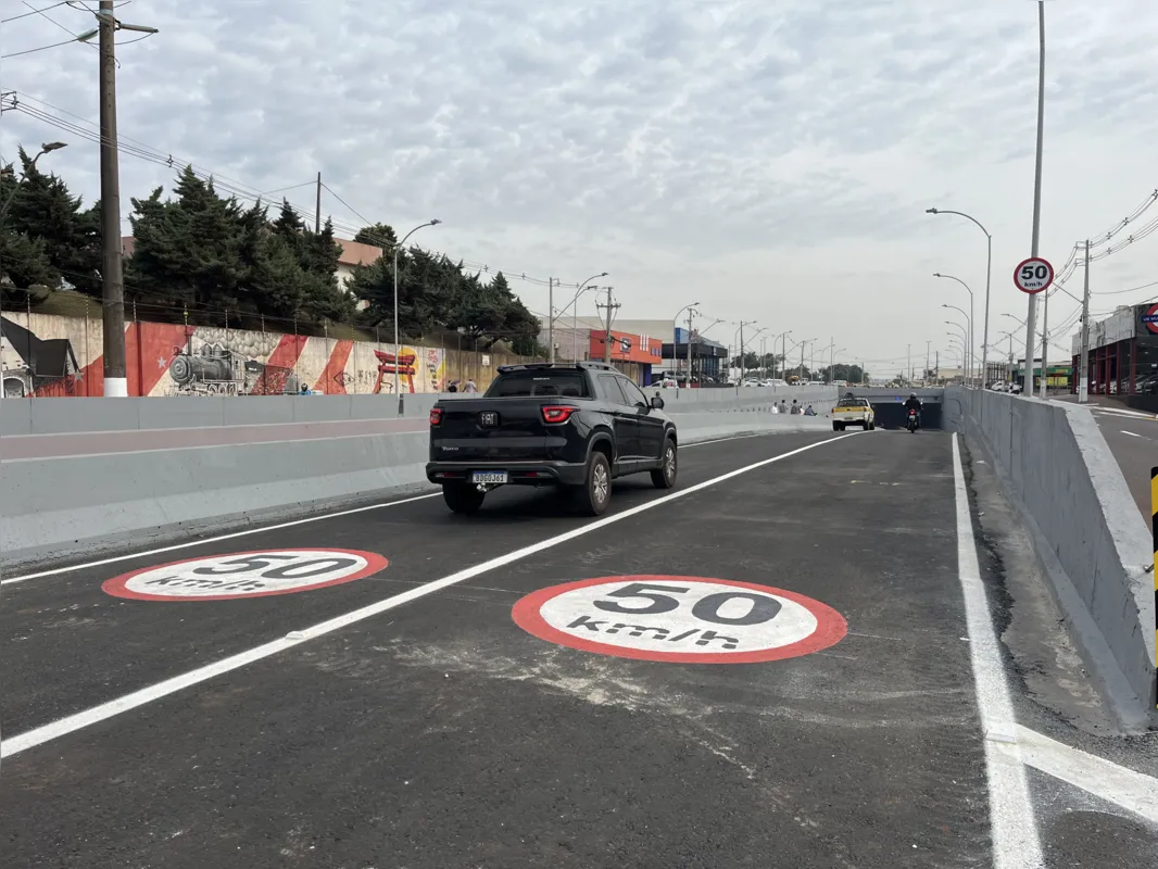 Velocidade máxima na trincheira é de 50km/h