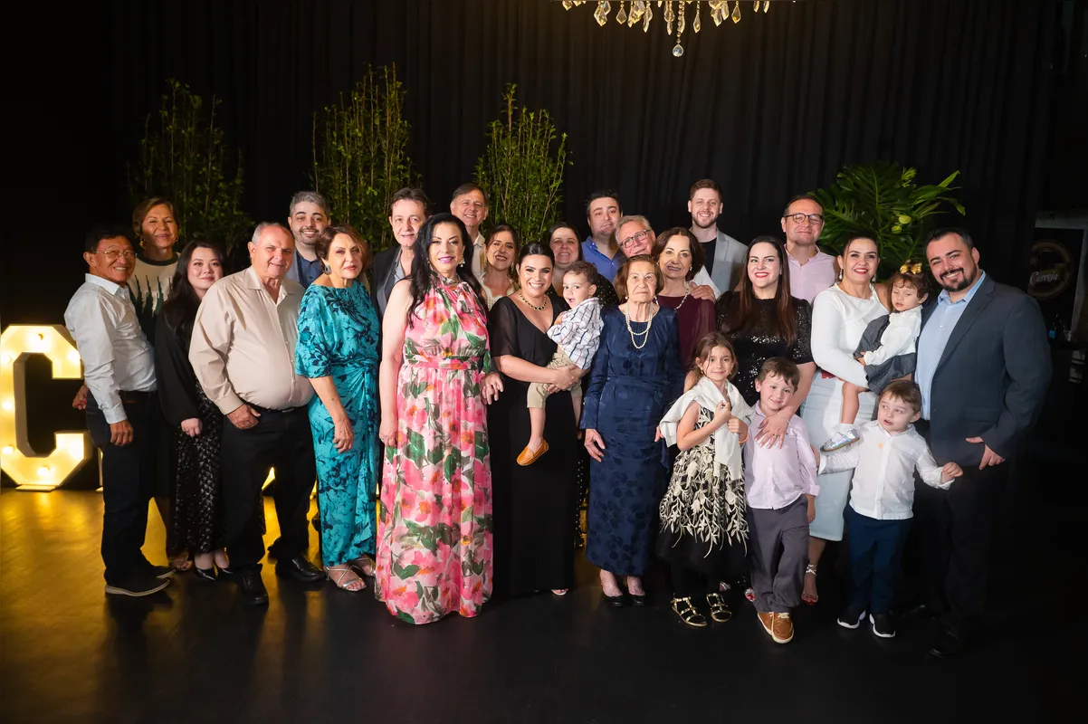 Marcia e Franciso Campiolo com a família