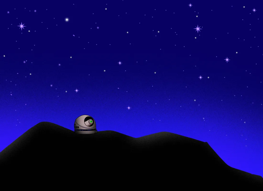 Imagem ilustrativa da imagem Um telescópio para ver o espetáculo a cada 18 anos