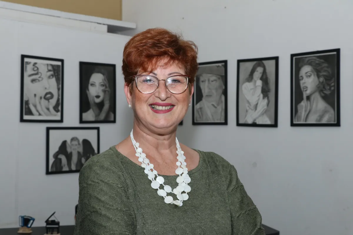 A presença da artista plástica Eda Cavaleri