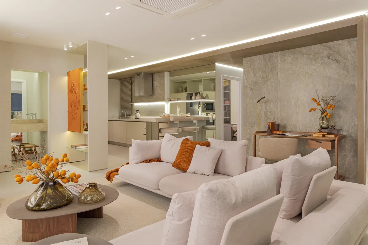 Os apartamentos do Zahra são amplos e confortáveis, com metragens de 151 m² e 154 m²