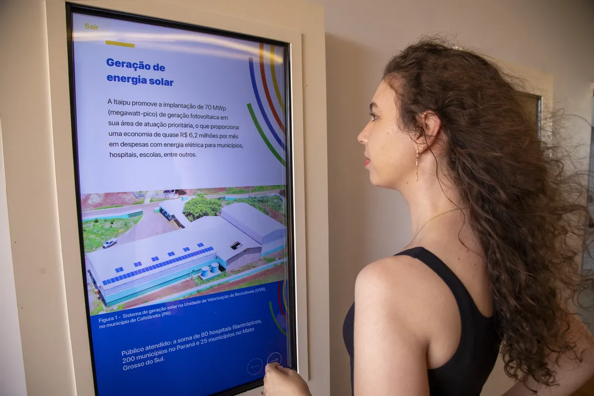 Painel interativo mostra ações que a Itaipu Binacional desenvolve em 434 municípios do Paraná e do Sul do Mato Grosso do Sul