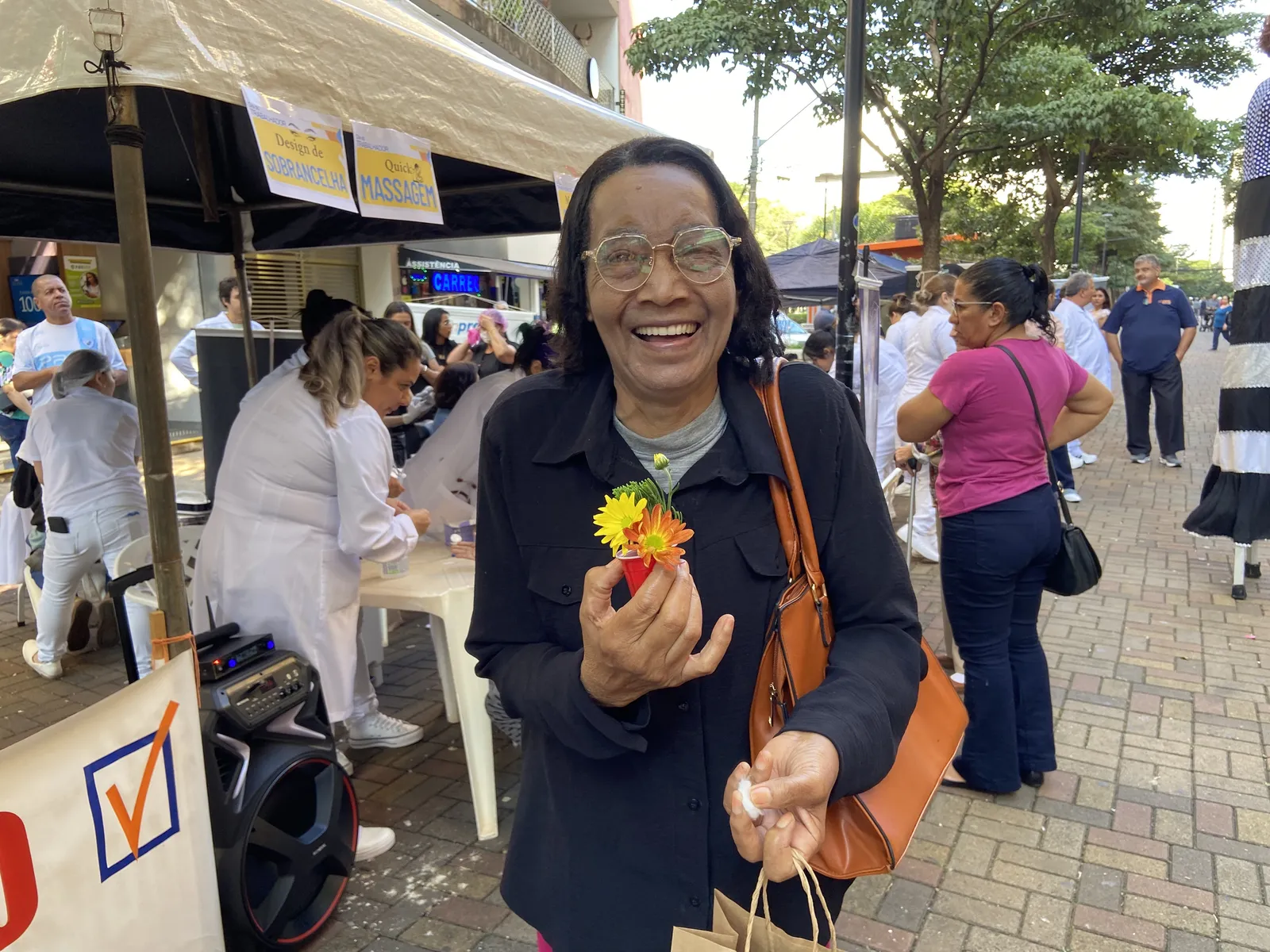 Aparecida Joaquim:  “O atendimento foi ótimo, está sendo muito bacana"