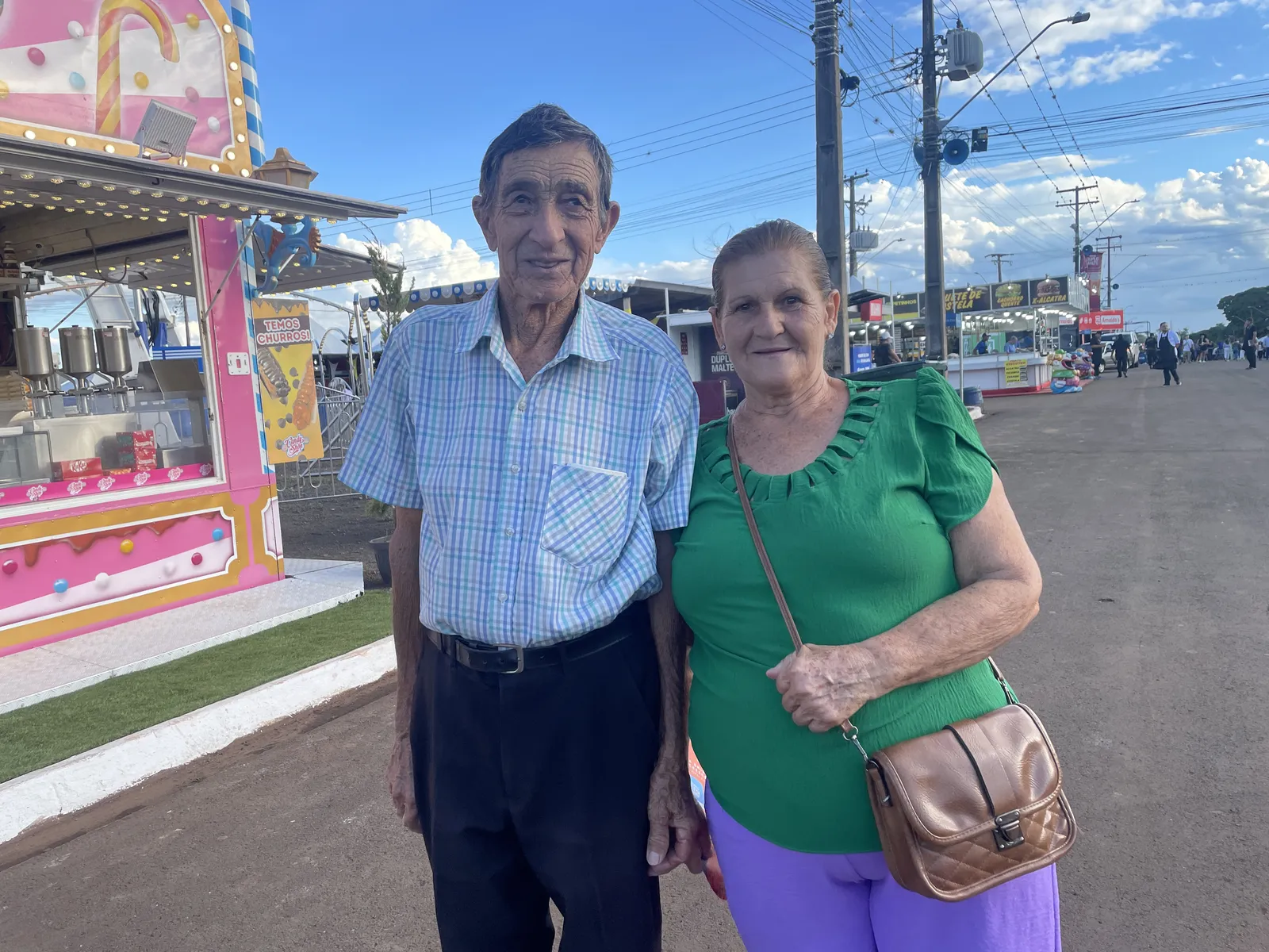 Luzia e Vitor Ramos pretendem aproveitar os 10 dias de Feira: “A gente gosta de andar, ver as coisas bonitas, comer e passear muito”