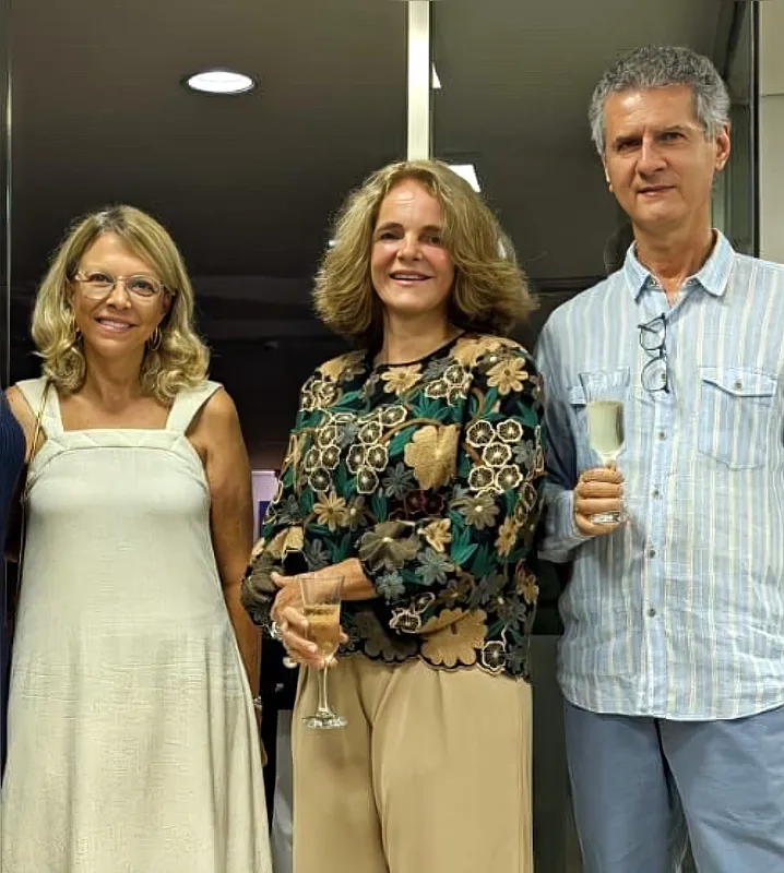 Sandra Marcantonio, Rosângela e Sérgio Moraes
