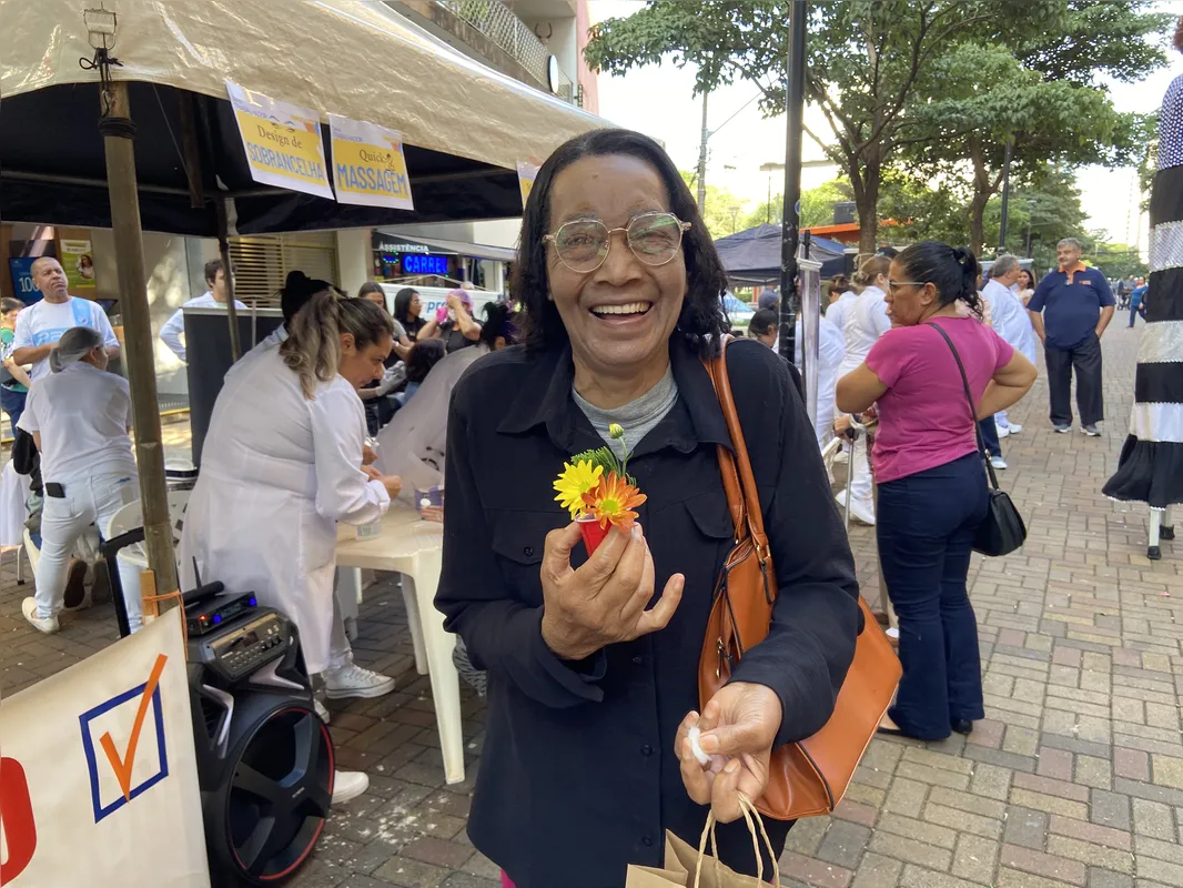 Aparecida Joaquim:  “O atendimento foi ótimo, está sendo muito bacana"