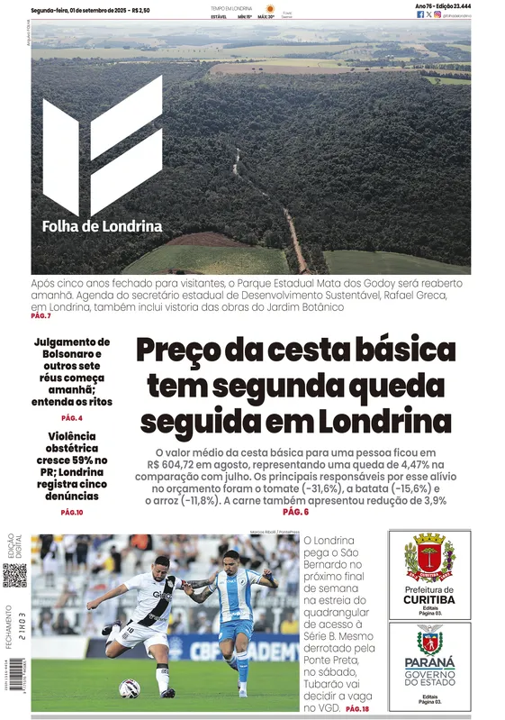 Imagem ilustrativa da imagem Capa 01/09/2025