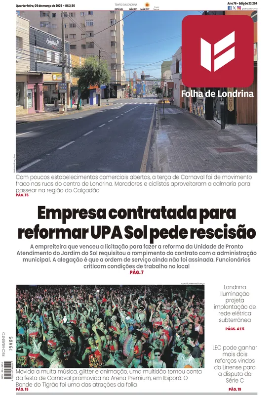 Imagem ilustrativa da imagem Capa 05/03/2025