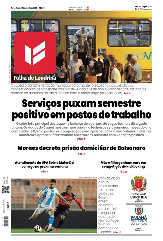 Imagem ilustrativa da imagem Capa 05/08/2025