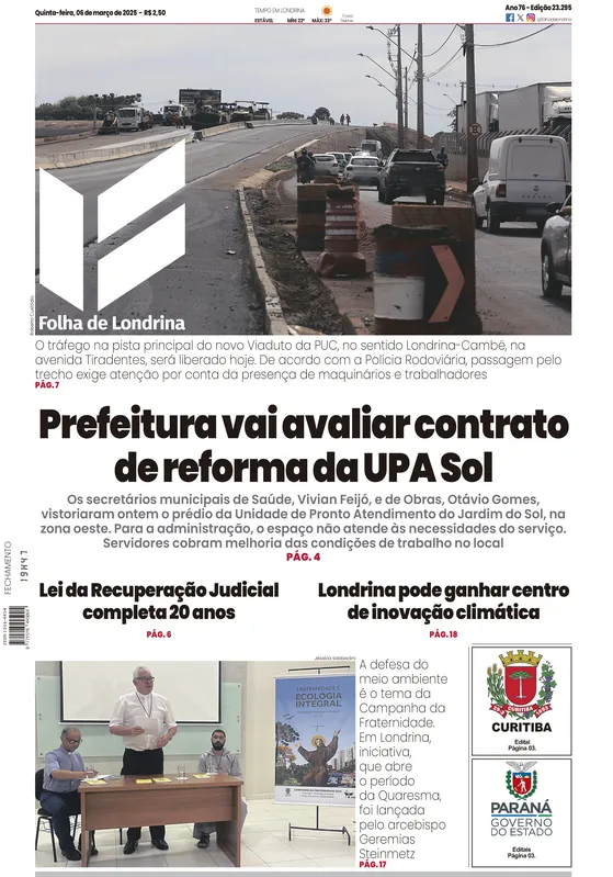 Imagem ilustrativa da imagem Capa 06/03/2025