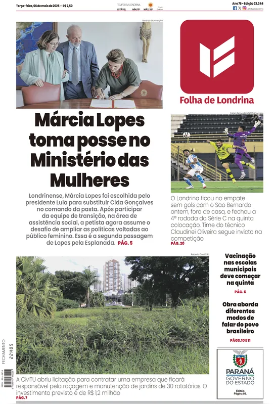Imagem ilustrativa da imagem Capa 06/05/2025