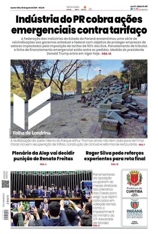 Imagem ilustrativa da imagem Capa 06/08/2025