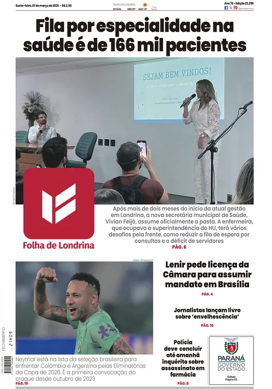 Imagem ilustrativa da imagem Capa 07/03/2025