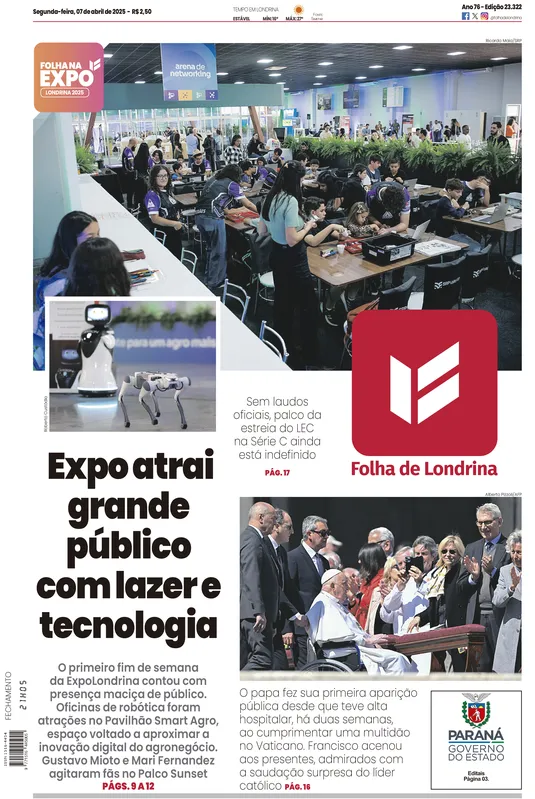 Imagem ilustrativa da imagem Capa 07/04/2025