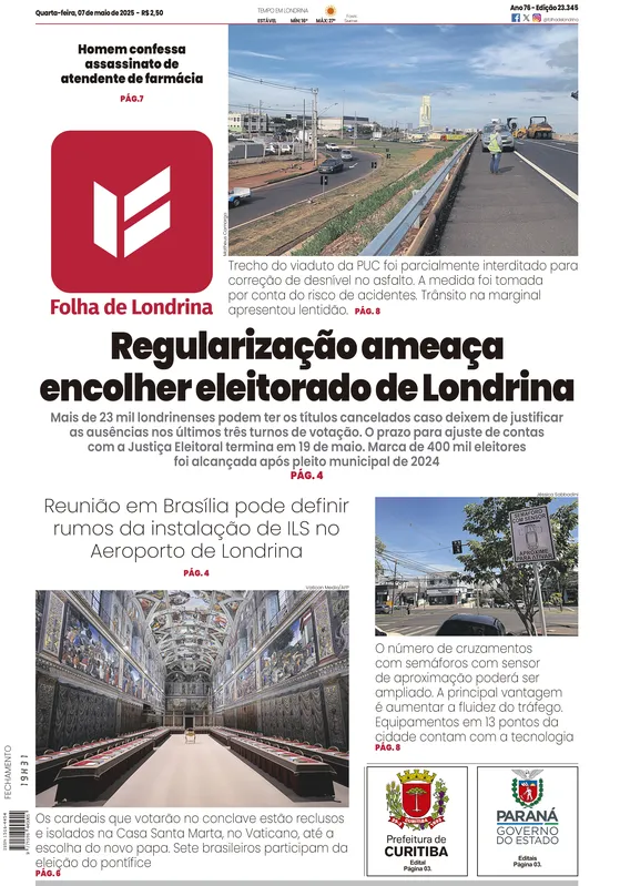 Imagem ilustrativa da imagem Capa 07/05/2025