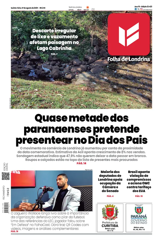 Imagem ilustrativa da imagem Capa 07/08/2025